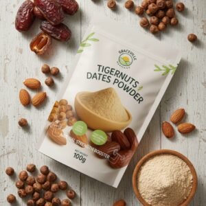 tigernut & dates powder with bitterkola traditional powder